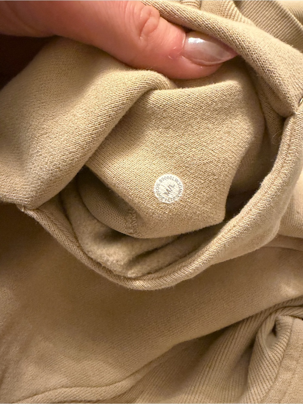 Lululemon half zip scuba hoodie Filbert tan - Picture 5 of 5